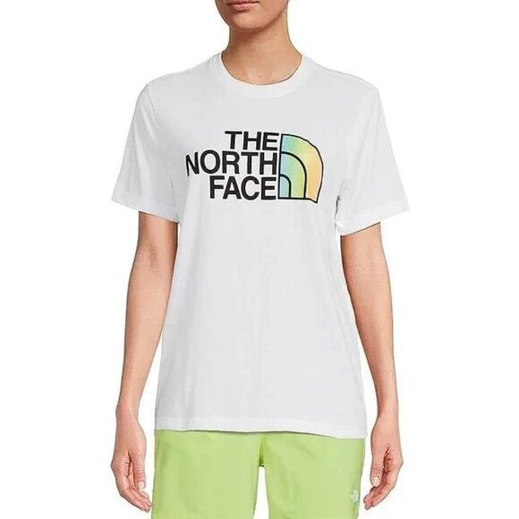 THE NORTH FACE Women's Short-Sleeve Half Dome Cotton Tee Size M In White - Picture 1 of 7